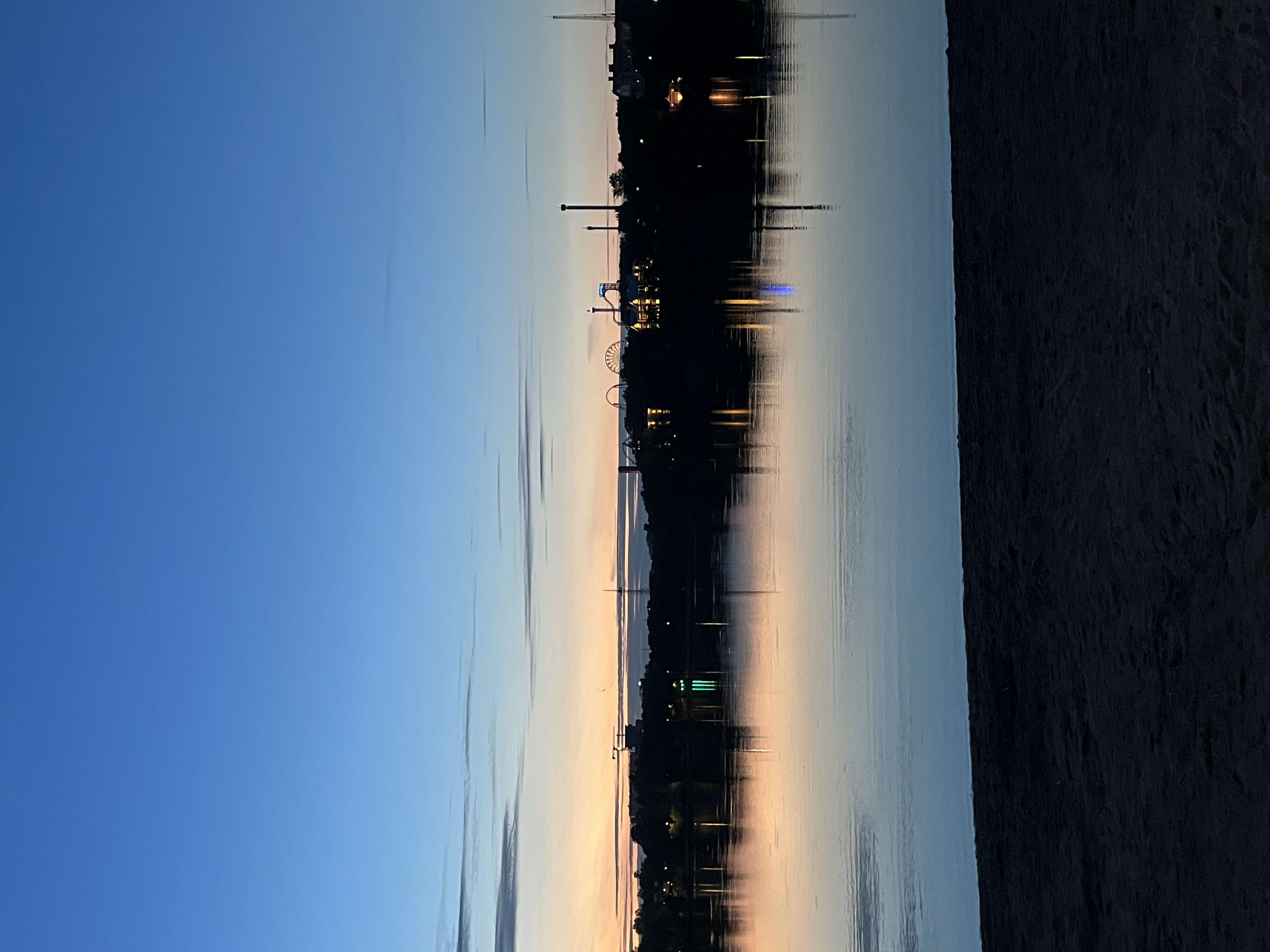Finnish lakeland at twilight