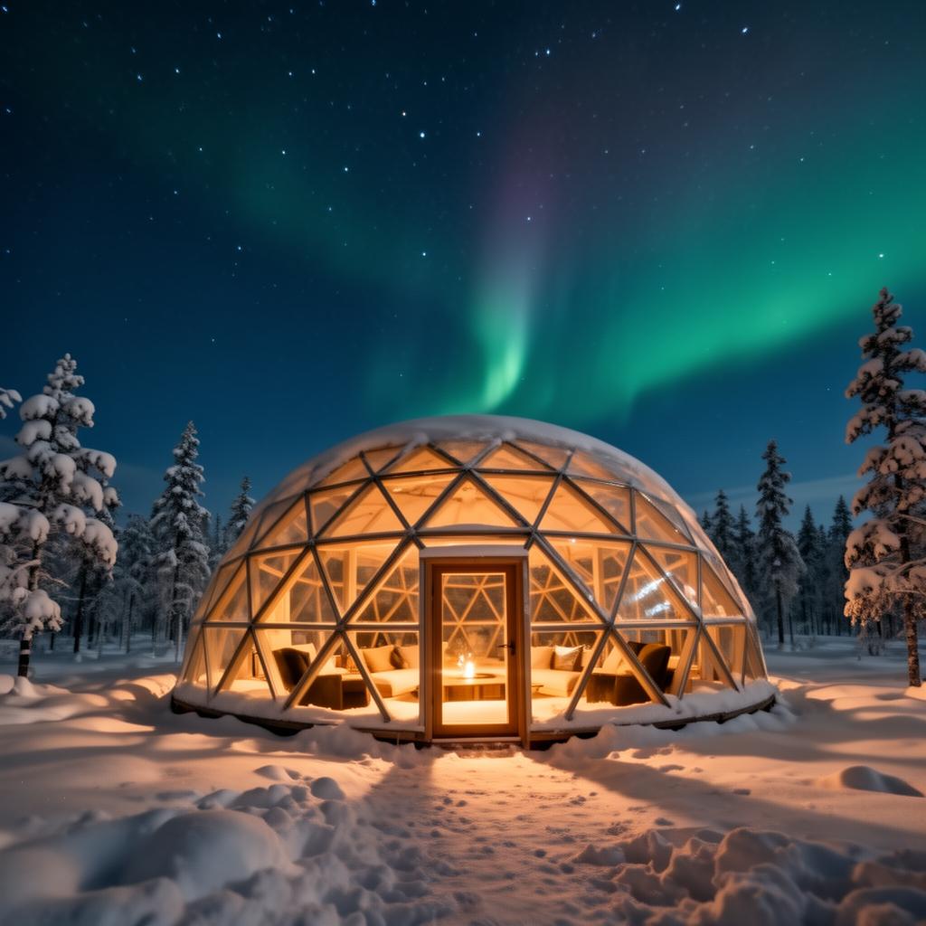Lapland — Sleep under aurora