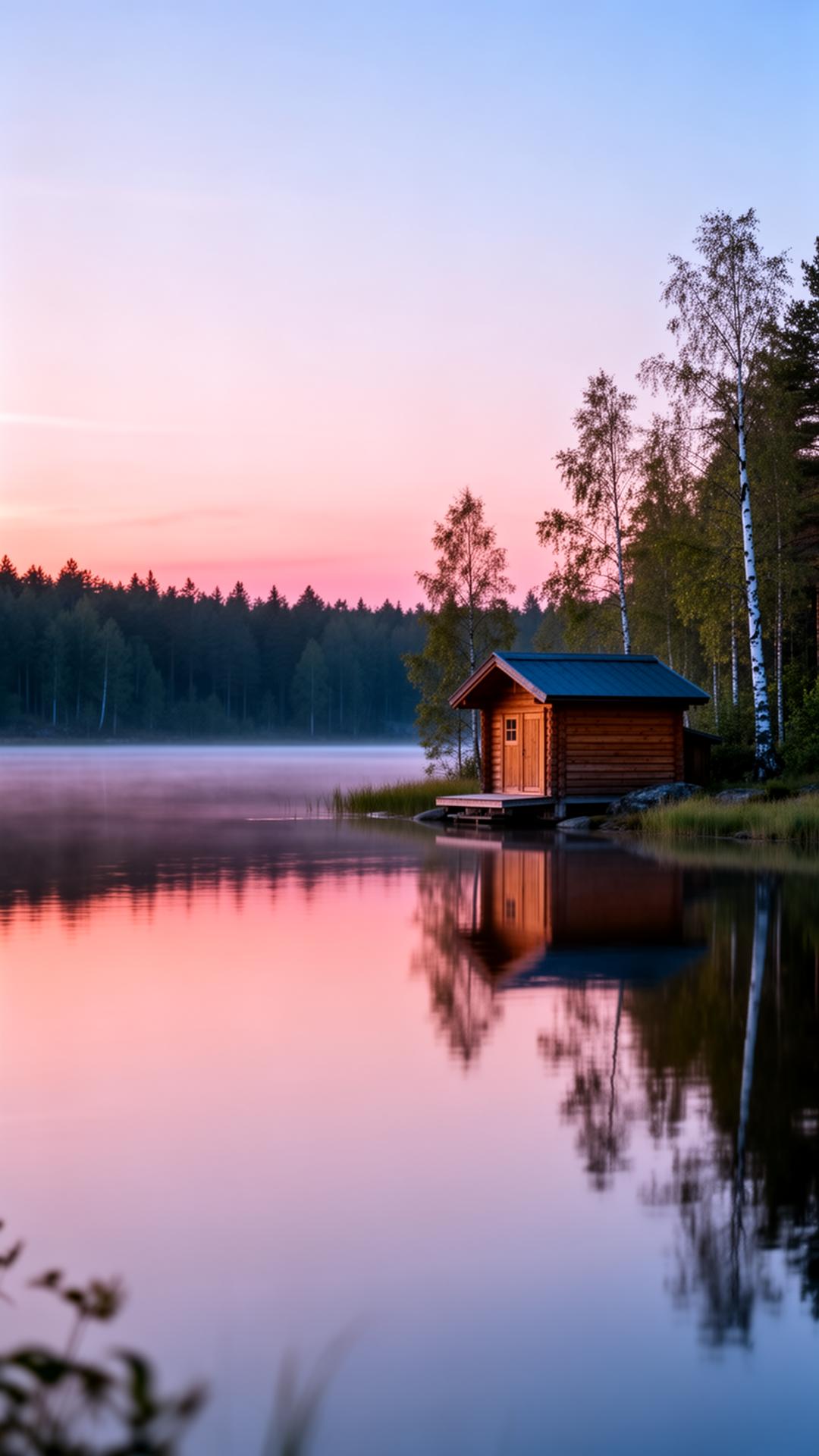 Finnish lakeland in summer